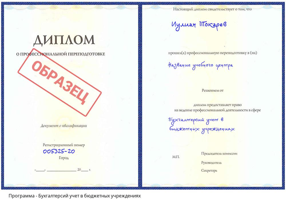 Бухгалтерсий учет в бюджетных учреждениях Иркутск