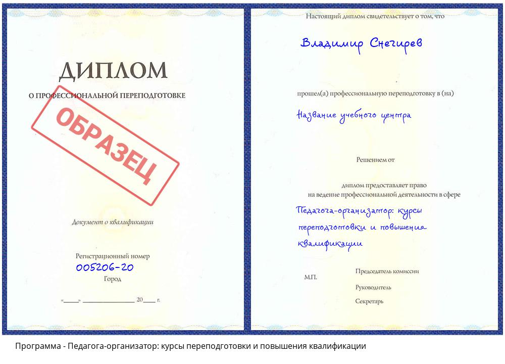 Педагога-организатор: курсы переподготовки и повышения квалификации Иркутск